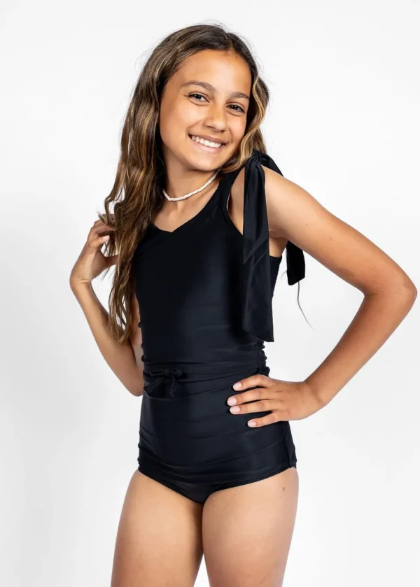 Black | Youth Knot Top