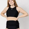 Black | Youth Mid-Ruffle Bottoms