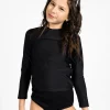Black | Youth Rashguard Top (Unisex)