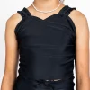Black | Youth Ripple Top