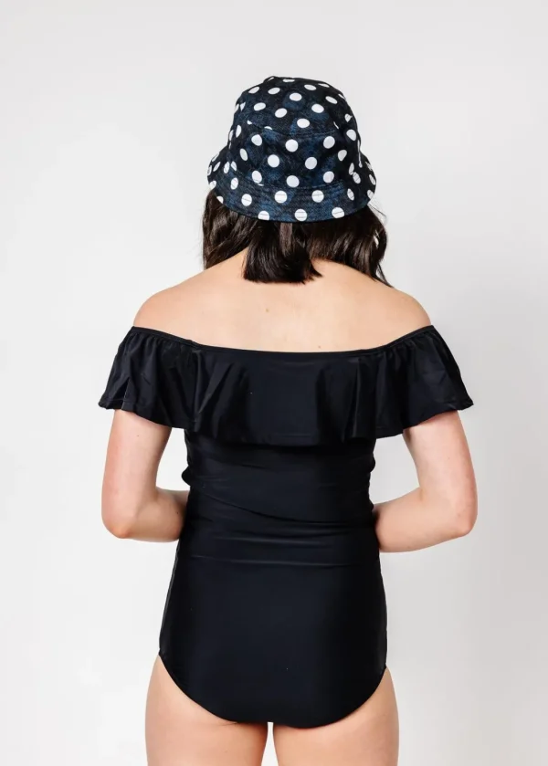 Black | Youth Ruffled Around Top