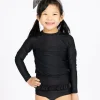 Black | Mini Rashguard Top (Unisex)
