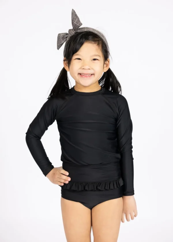Black | Mini Rashguard Top (Unisex)