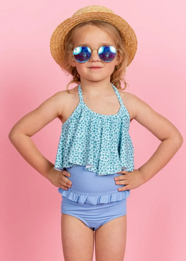 Blue Ditsy Floral | Mini Swing Top