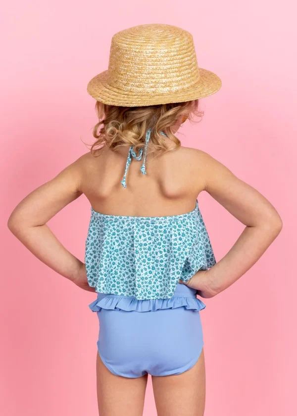 Blue Ditsy Floral | Mini Swing Top