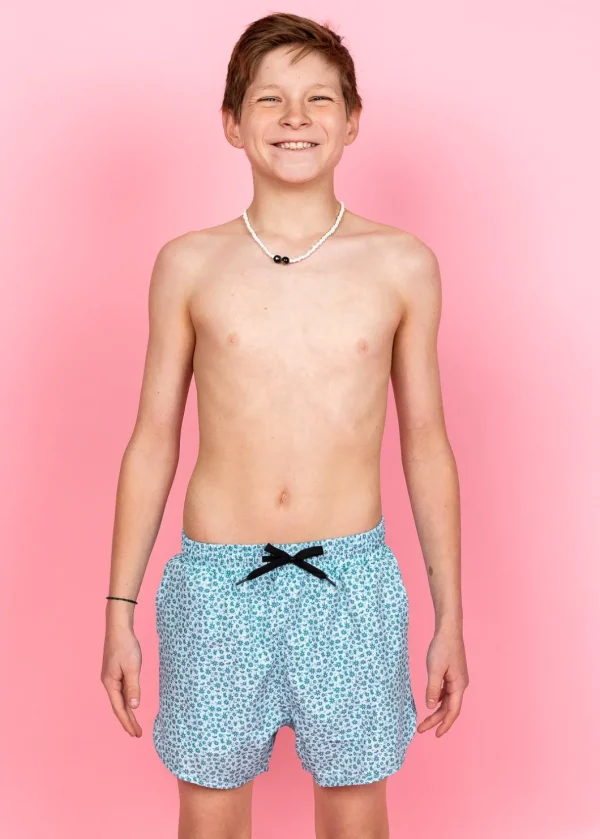 Blue Ditsy Floral | Youth Retro Shorties