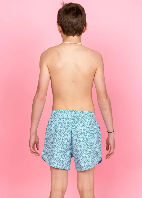 Blue Ditsy Floral | Youth Retro Shorties