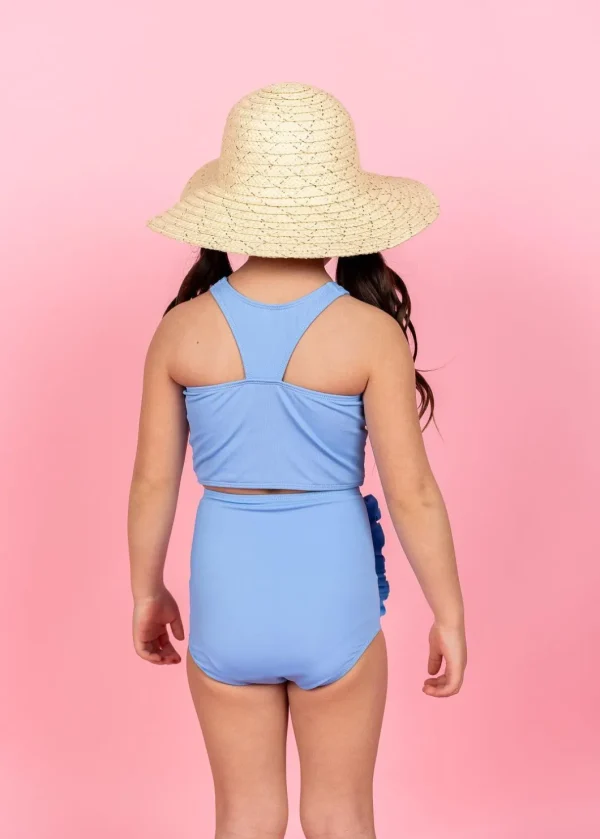 Blue Skies | Mini Down in Front Ruffle Bottoms