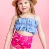 Blue Skies | Mini Oversized Ruffle Top