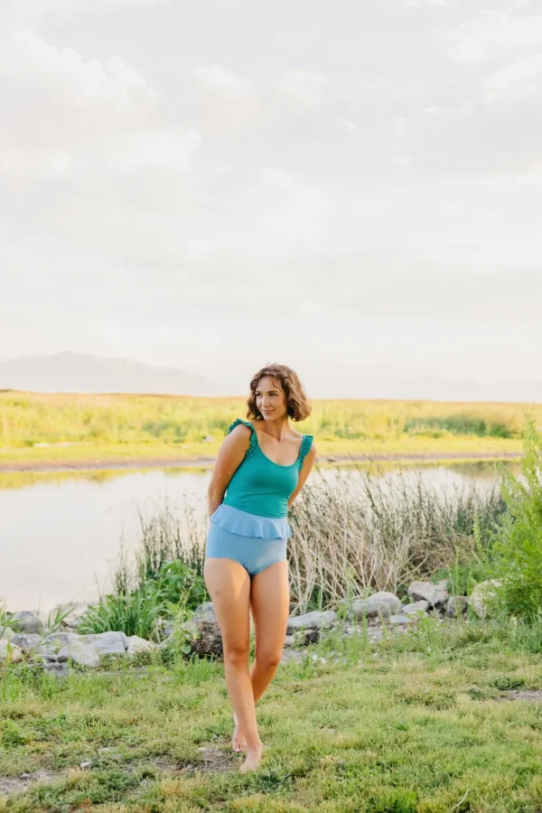 Blue Skies | Peplum Bottoms