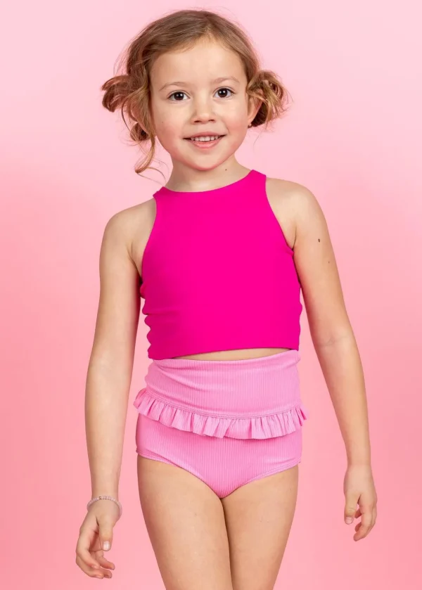 Bold Fuchsia | Mini Racer Back Top