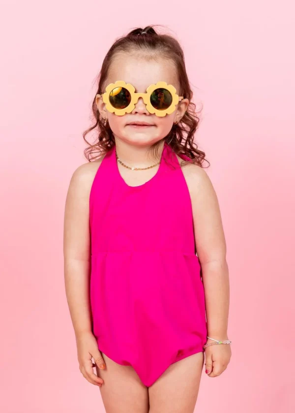Bold Fuchsia | Mini Romper One-Piece
