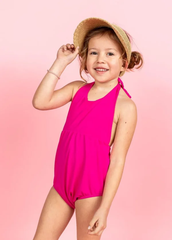 Bold Fuchsia | Mini Romper One-Piece