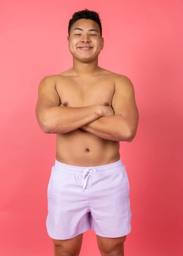 Bright Lilac | Mens Retro Shorties