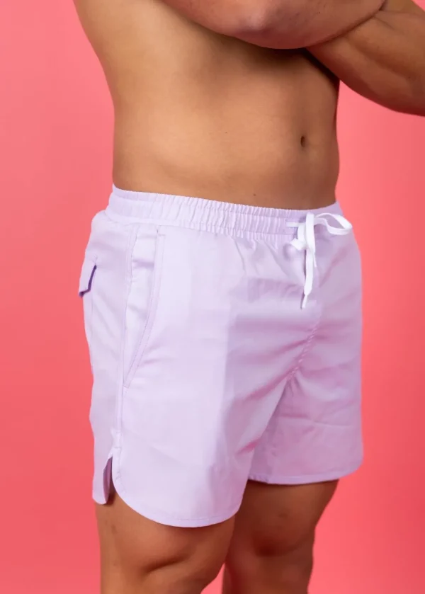 Bright Lilac | Mens Retro Shorties