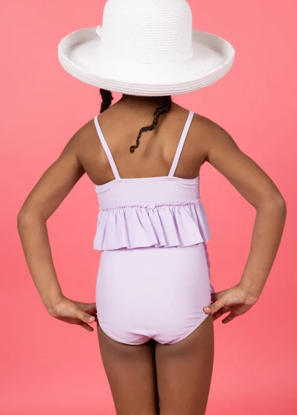 Bright Lilac | Mini Peplum Top