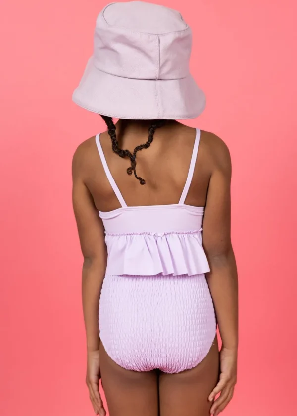 Bright Lilac | Mini Peplum Top
