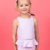 Bright Lilac | Mini Racer Back Top