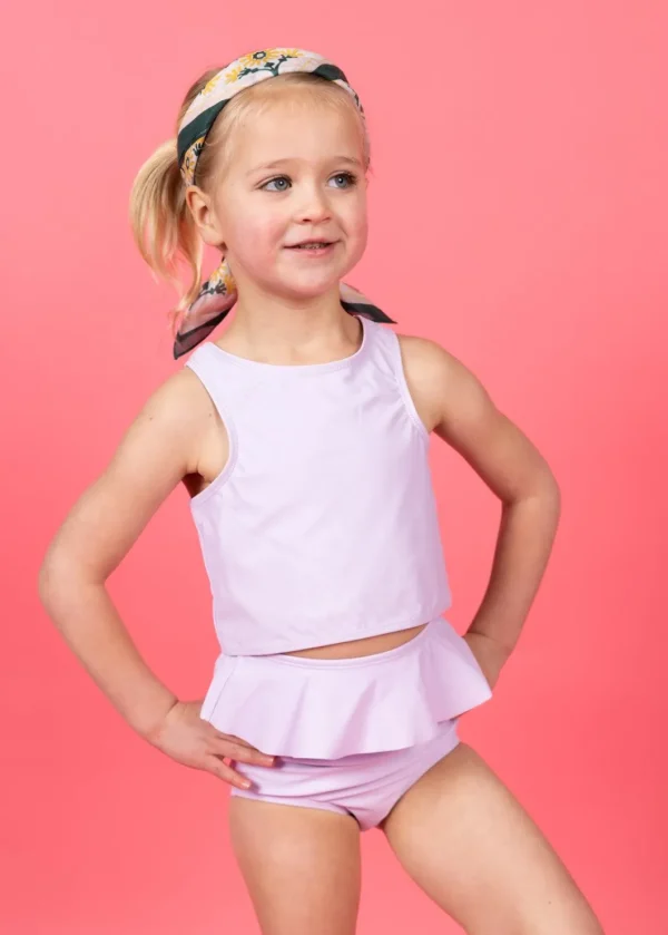 Bright Lilac | Mini Racer Back Top
