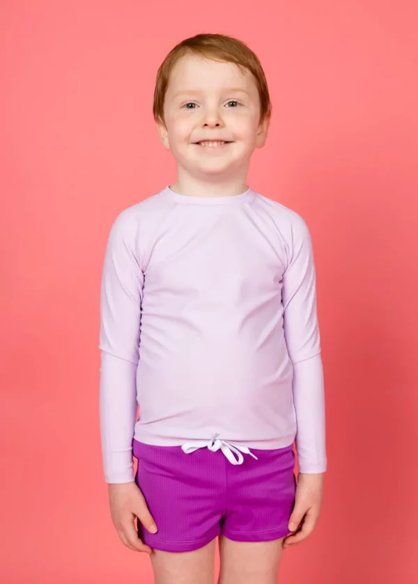 Bright Lilac | Mini Rashguard Top (Unisex)