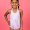 Bright Lilac | Mini Romper One-Piece