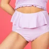 Bright Lilac | Peplum Bottoms