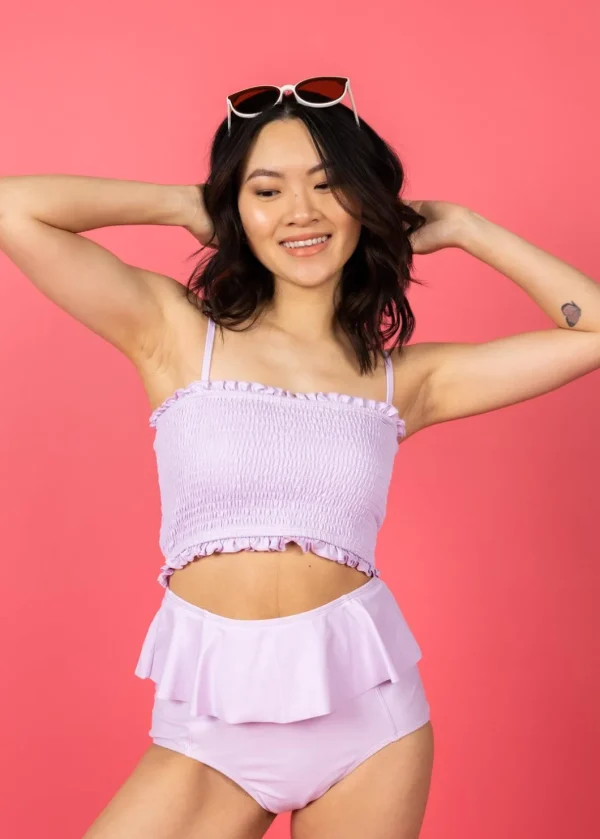 Bright Lilac | Peplum Bottoms