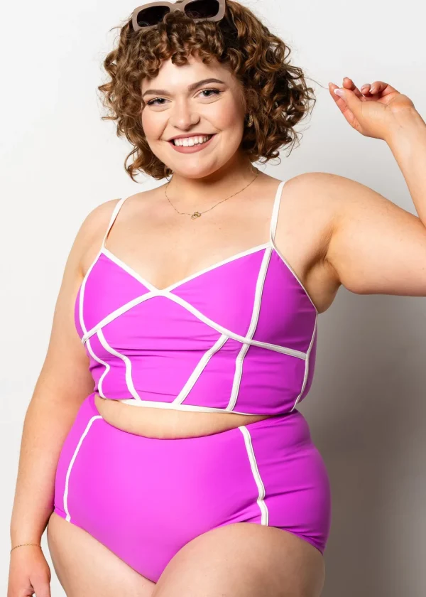 Brilliant Violet | Lined Up Top