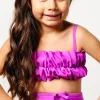 Brilliant Violet | Mini Oversized Ruffle Top
