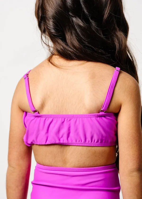 Brilliant Violet | Mini Oversized Ruffle Top