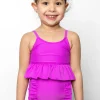 Brilliant Violet | Mini Peplum Top