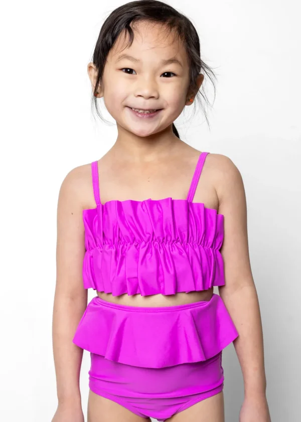 Brilliant Violet | Mini Peplum Bottoms