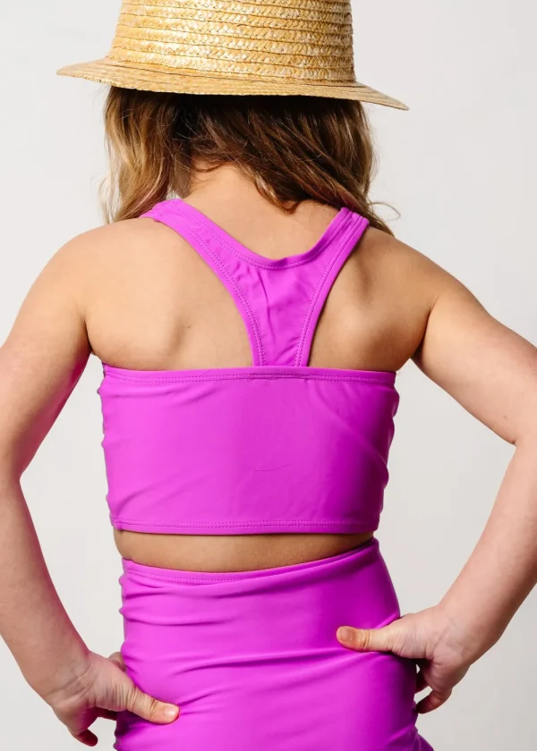 Brilliant Violet | Mini Racer Back Top