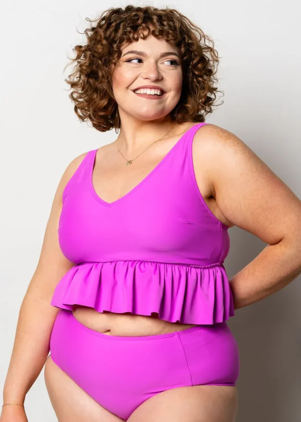 Brilliant Violet | V-Neck Top