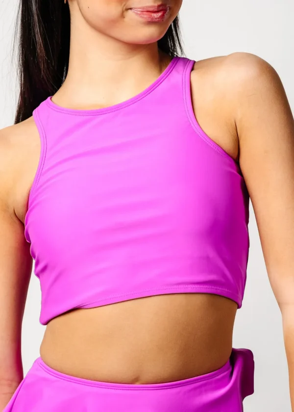 Brilliant Violet | Youth Racer Back Top