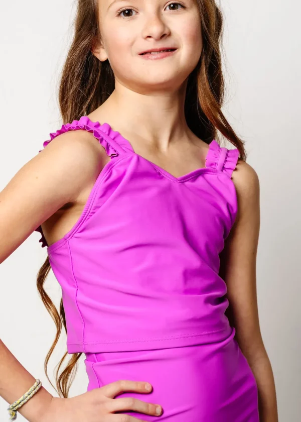 Brilliant Violet | Youth Ripple Top