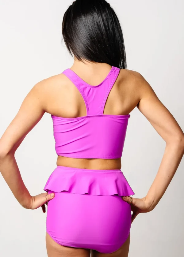 Brilliant Violet | Youth Racer Back Top