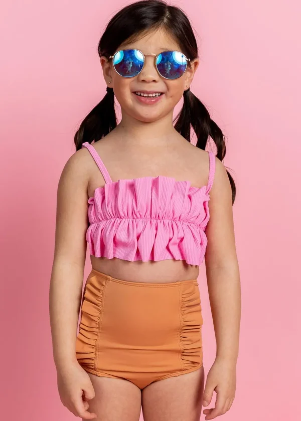 Clay | Mini Down in Front Ruffle Bottoms