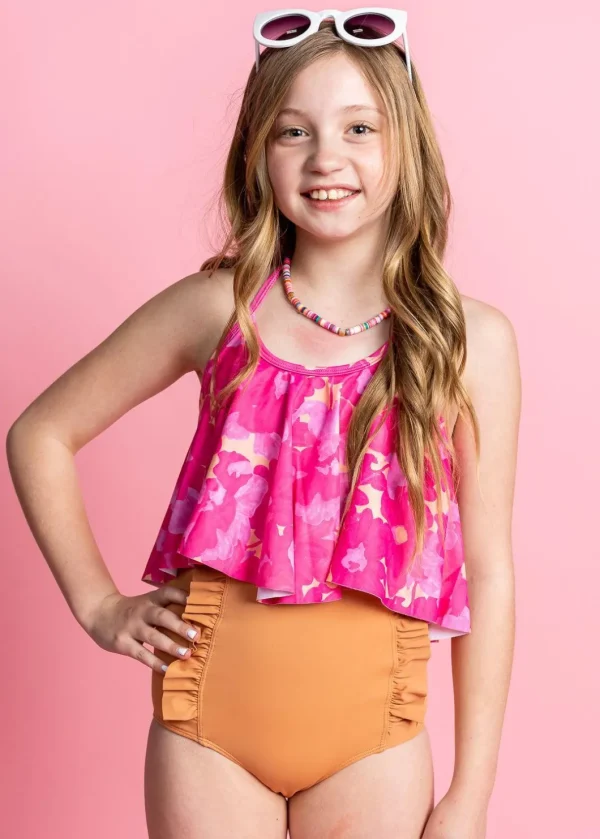 Clay | Youth Down in Front Ruffle Bottoms