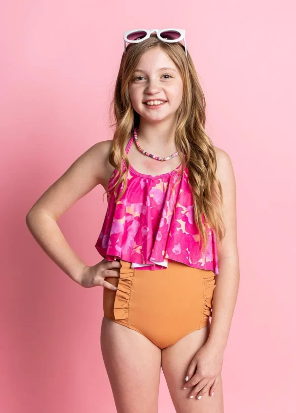 Clay | Youth Down in Front Ruffle Bottoms