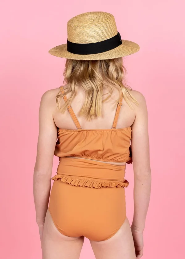 Clay | Youth Oversized Ruffle Top