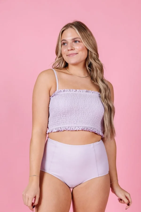Cotton Purple | High-Waisted Bottoms