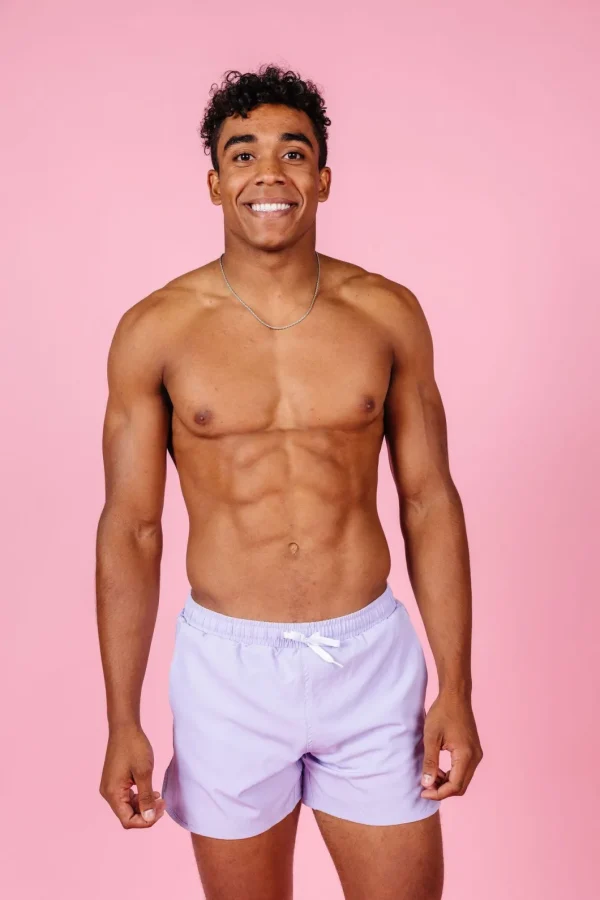 Cotton Purple | Mens Retro Shorties