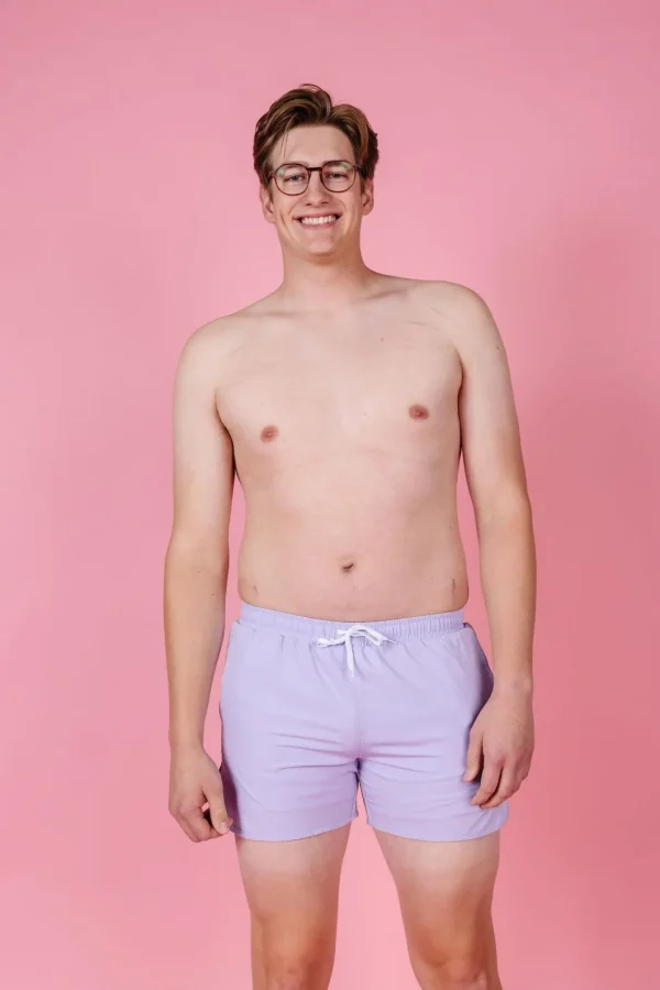 Cotton Purple | Mens Retro Shorties