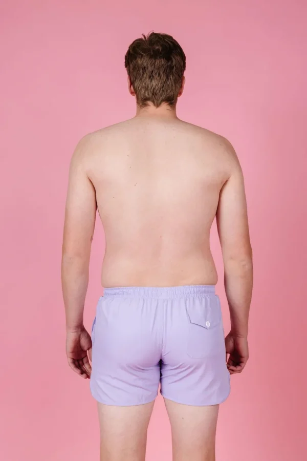Cotton Purple | Mens Retro Shorties