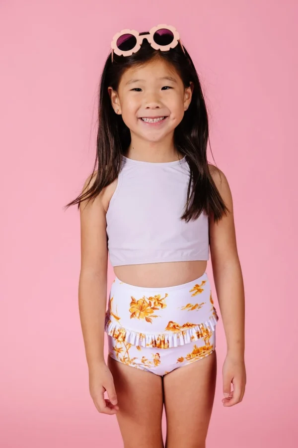 Cotton Purple | Mini Racer Back Top