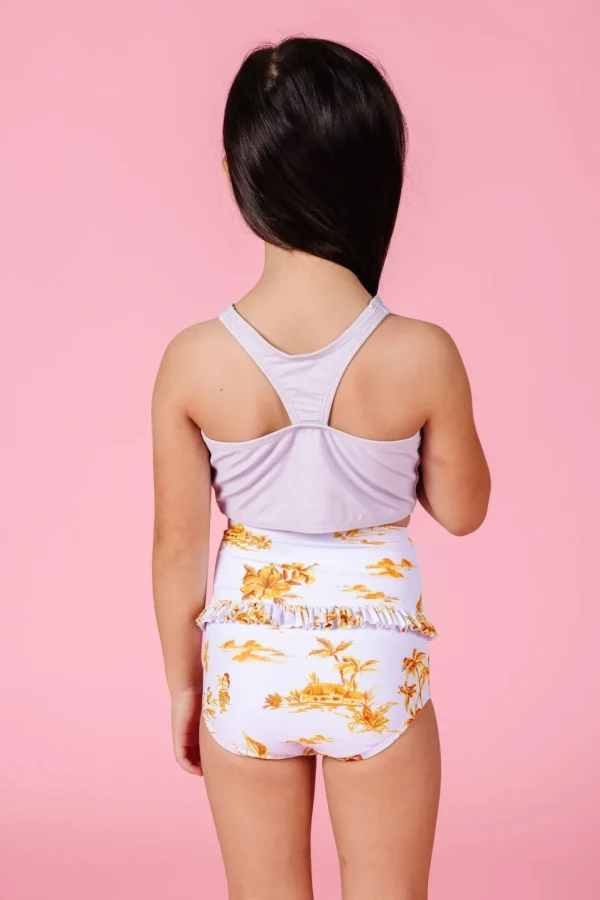 Cotton Purple | Mini Racer Back Top