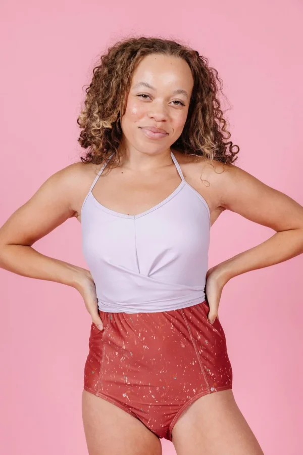 Cotton Purple | Tied-Up Top