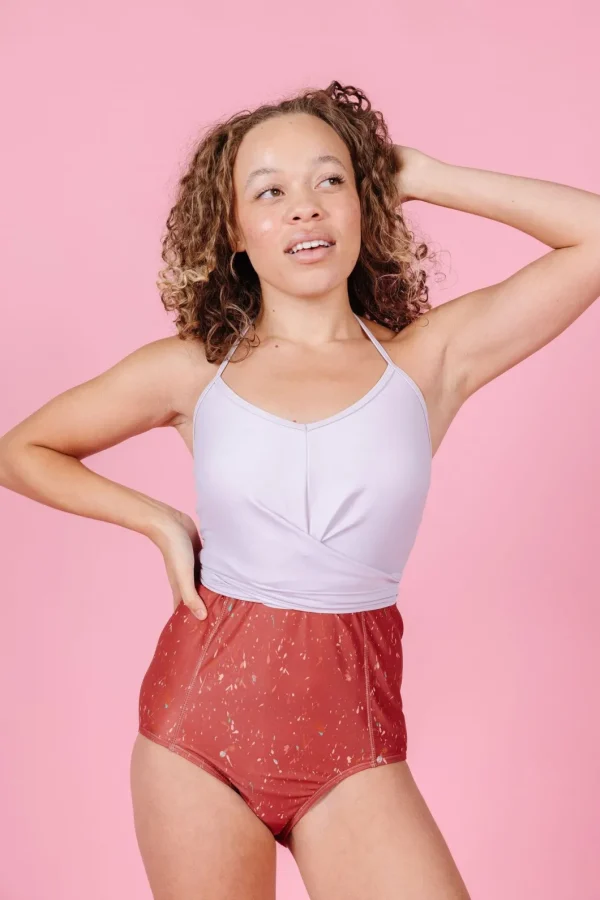 Cotton Purple | Tied-Up Top