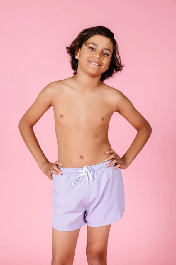 Cotton Purple | Youth Retro Shorties